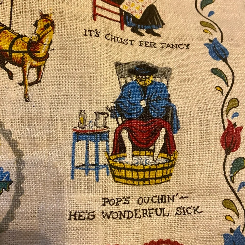 Vintage 60’s Amish Country Sampler Wall Hanging